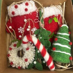 Felt Christmas Ornament Gift Set-6 piece